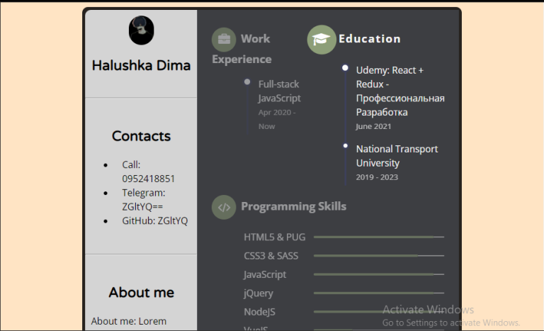 18 HTML Resume Templates (Demo + Free Code)