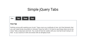 15+ jQuery Tab Bars (Demo + Code)