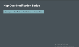 javascript notification popup