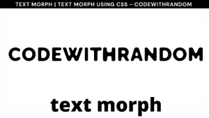 Read more about the article Text Morph Animation Using HTML, CSS, and JavaScript