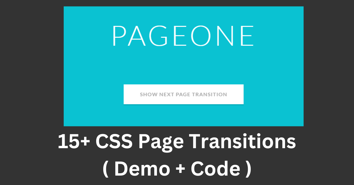CSS Page Transitions