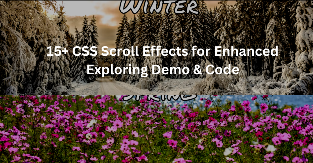 15+ CSS Scroll Effects