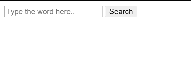 Dictionary App using JavaScript