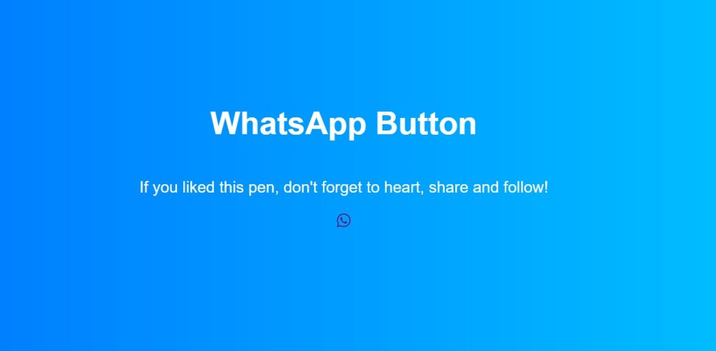 Add Whatsapp Share Button Using HTML & CSS