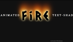 css fire animation