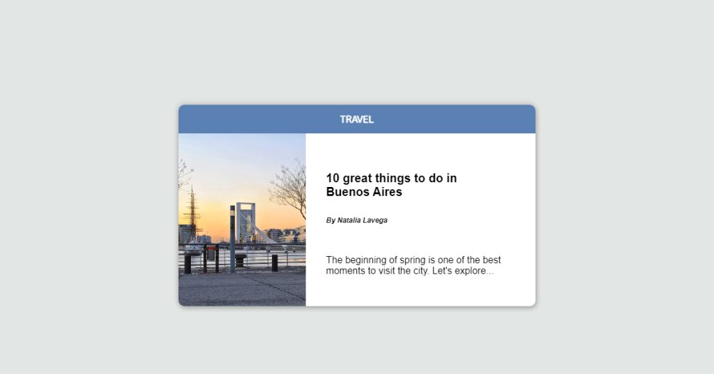CSS Blog Card Design