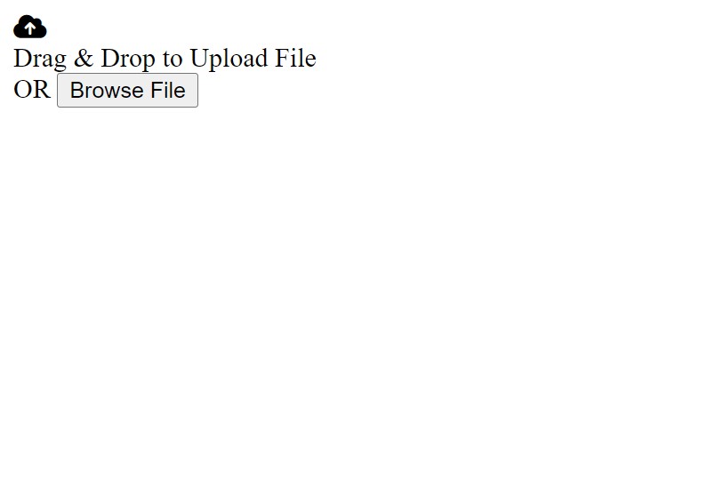 Drag and Drop File Upload Using HTML & JavaScript Drag and Drop File Upload Using HTML & JavaScript