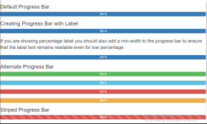 Bootstrap Progress Bars
