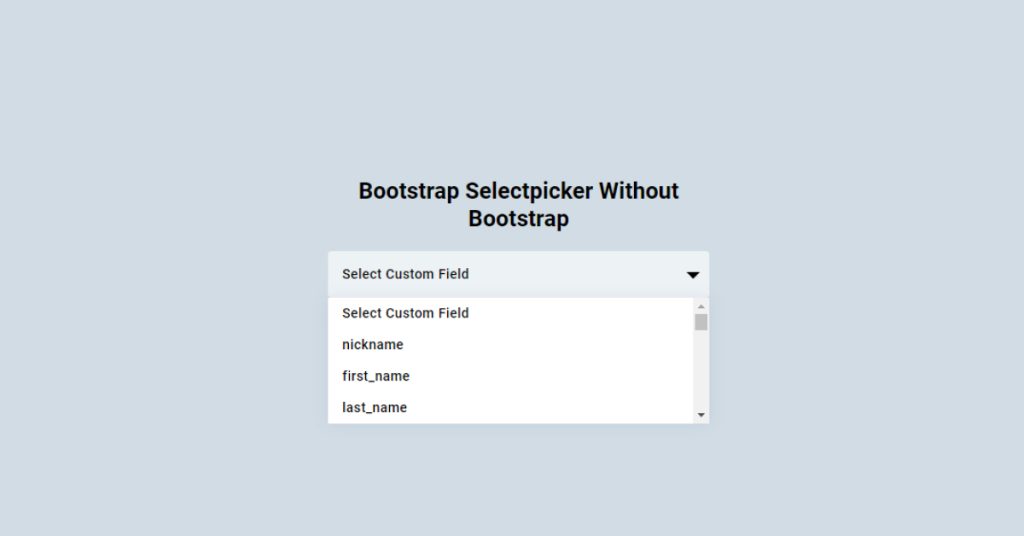 Top 15 Bootstrap Select Dropdown Boxes
