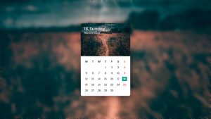  CSS Calendar