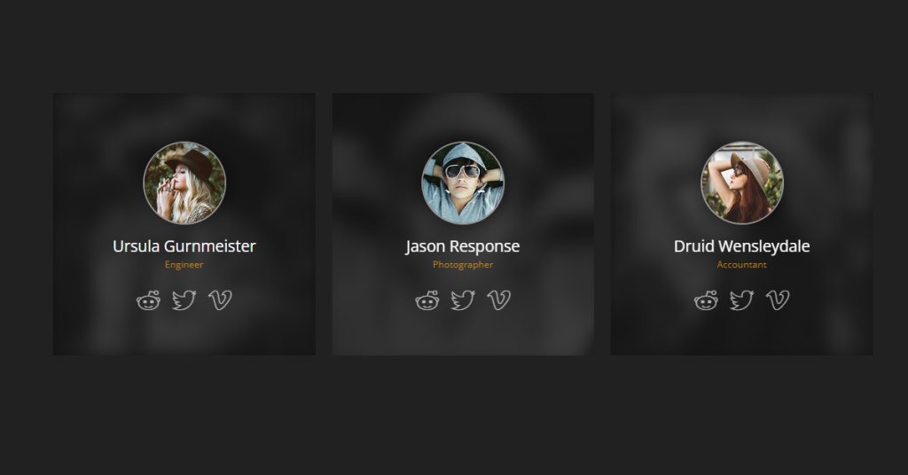 Best 15+ CSS Profile Card Designs