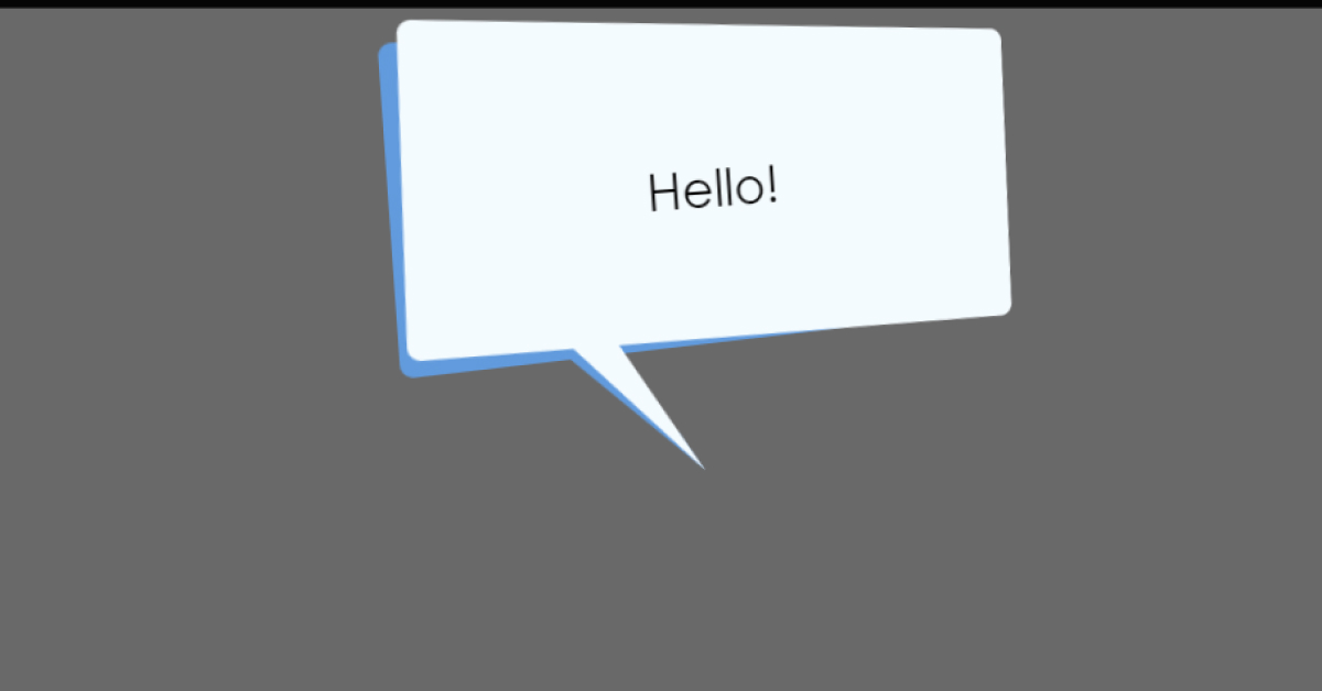 speech bubble css