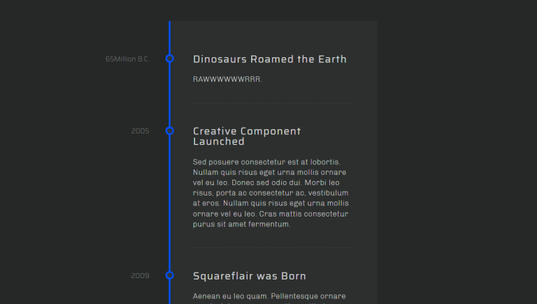 30+ CSS Timelines (Example + Code)