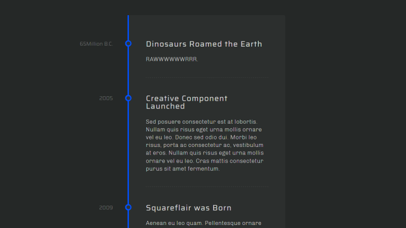 30+ CSS Timelines (Example + Code)