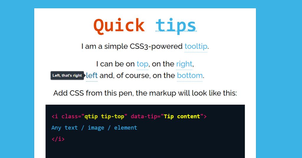 Best 15 CSS Tooltip Designs Templates Best 15 CSS Tooltip Designs Templates
