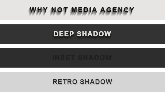 23 CSS Text Shadow Effects