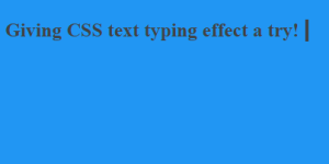 26 CSS Typing Text Effects