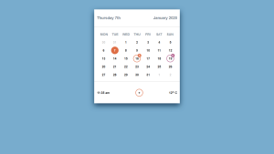  CSS Calendar