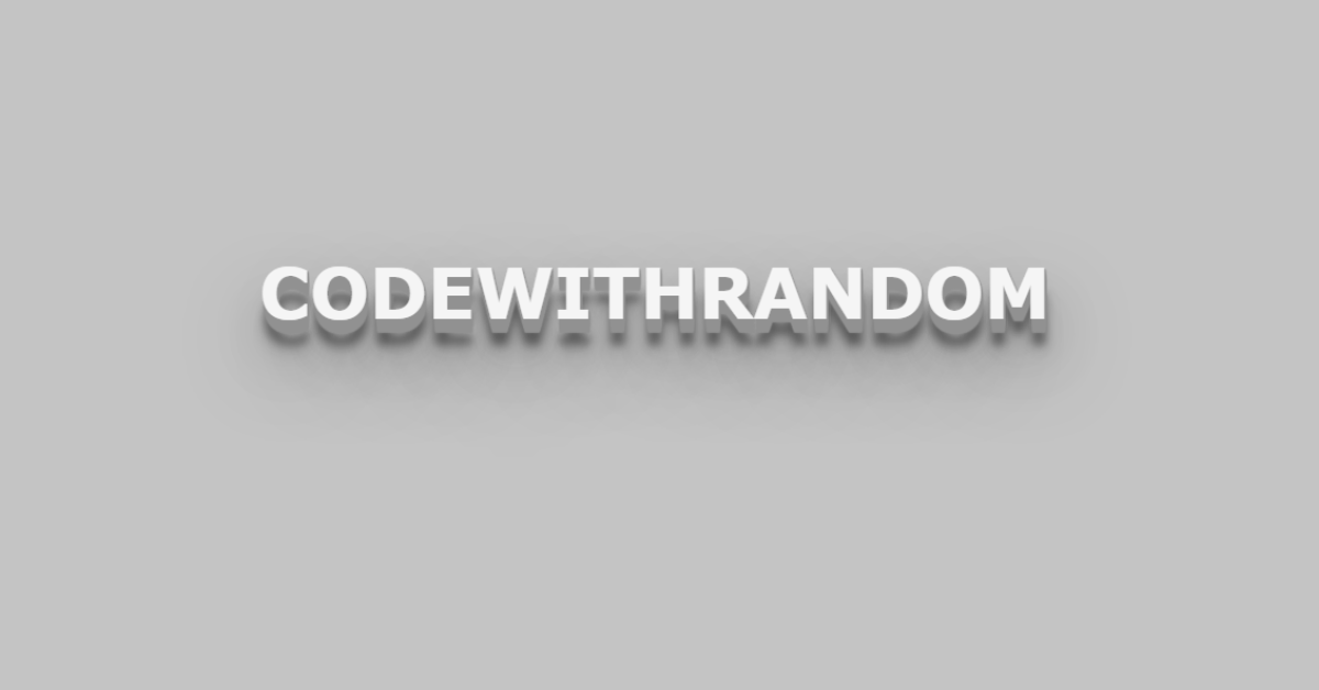 CSS 3D Text Effect