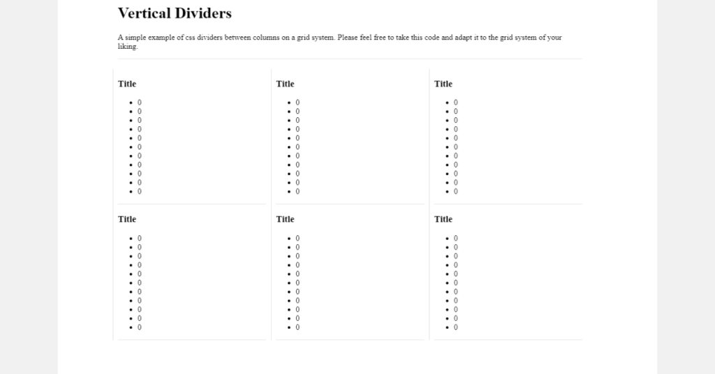 CSS Dividers Design
