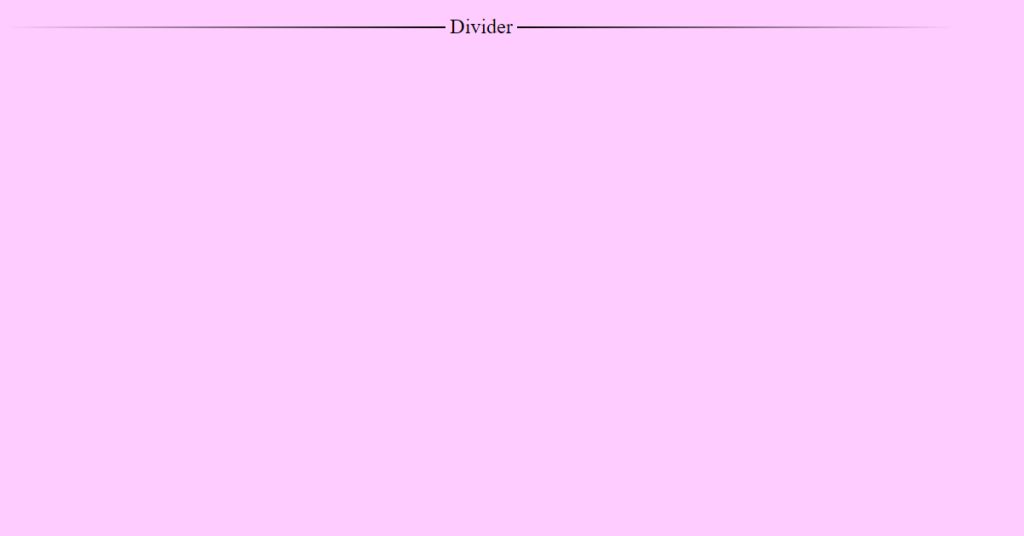 CSS Dividers Design CSS Dividers Design