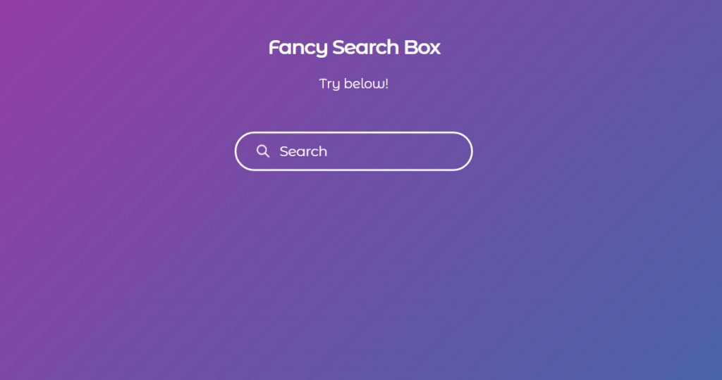 Top 15+ JQuery Search Boxes Examples