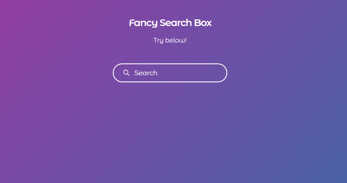 Top 15+ JQuery Search Boxes Examples