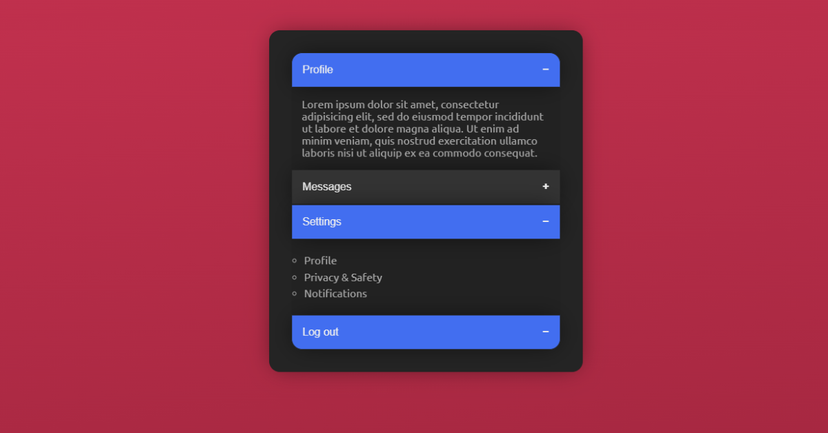 You are currently viewing How to Create an Accordion Menu Using HTML,CSS and JavaScript