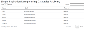 Creating A Table Pagination Using HTML Table Pagination Using HTML