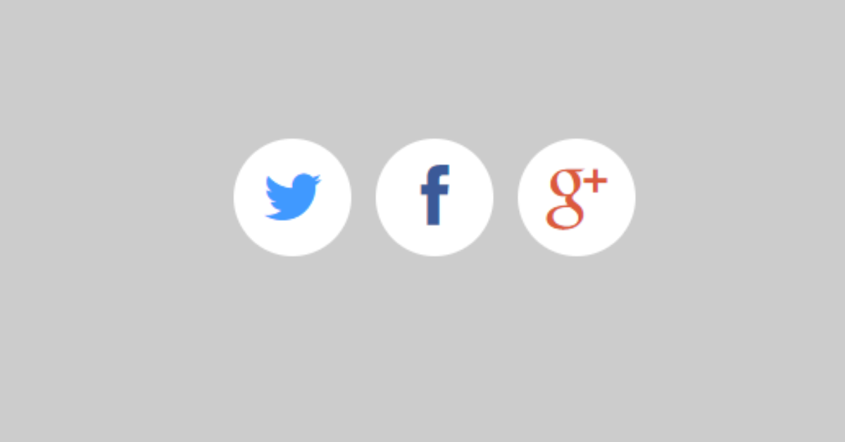 CSS Social Share Buttons