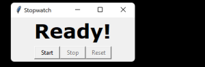 make a stopwatch using python