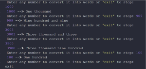 Converting numbers to words in Python