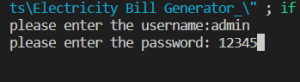 Electricity Bill generator using C++