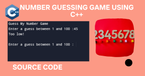 Read more about the article Number Guessing Game using C++ (With Source Code)