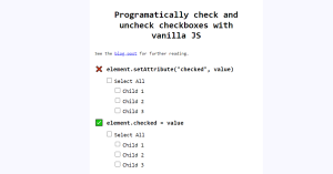 Read more about the article How to Check/Uncheck Checkbox with JavaScript