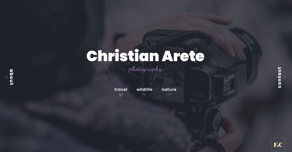 Photography Website Using HTML and CSS