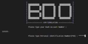 Atm Simulator using C++