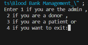 Simple Blood Donation System using C++
