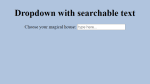 Drop-Down With Search Box Using HTML and CSS