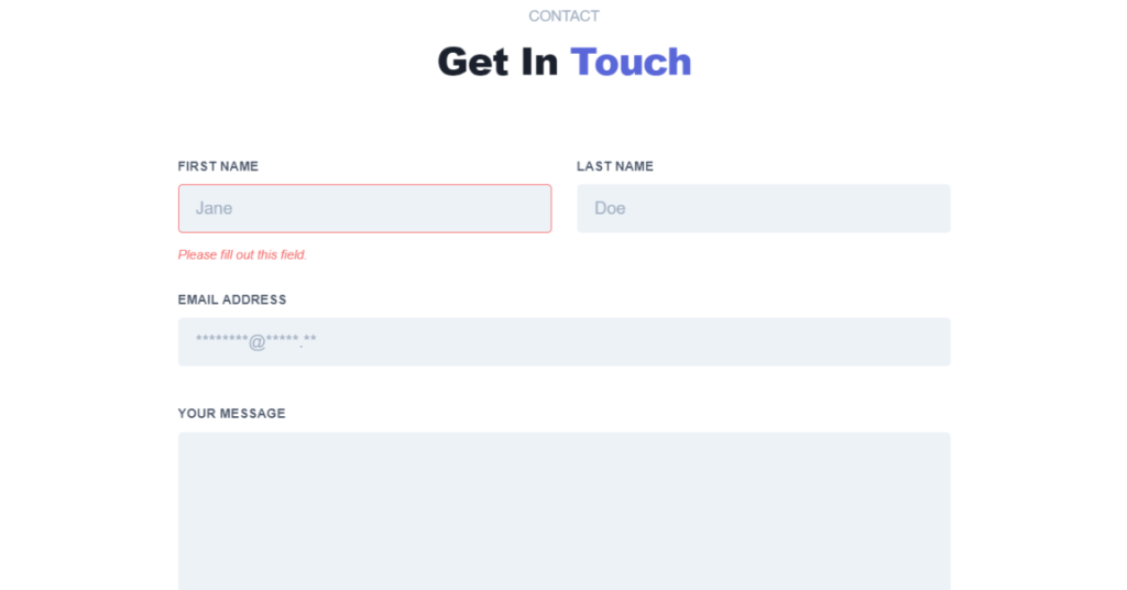 27 Tailwind CSS Contact forms