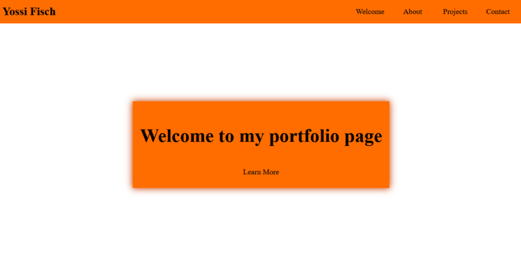 Simple Portfolio webpage using HTML and CSS 2023 edition