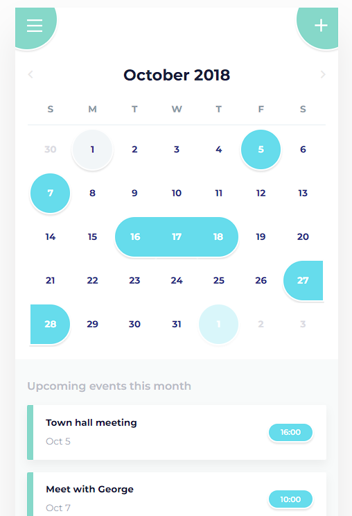 15+ CSS Calendars 15+ CSS Calendars
