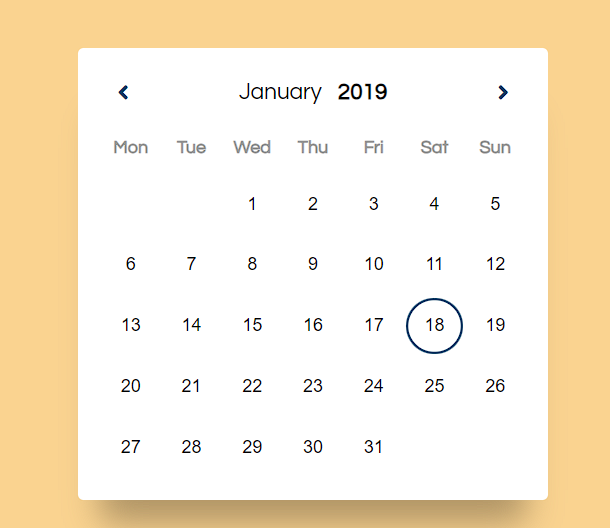 15+ CSS Calendars 15+ CSS Calendars