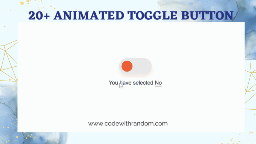 20+ Animated Toggle Button