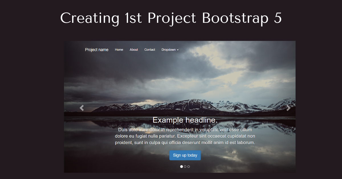 Customizing Bootstrap 5 theme