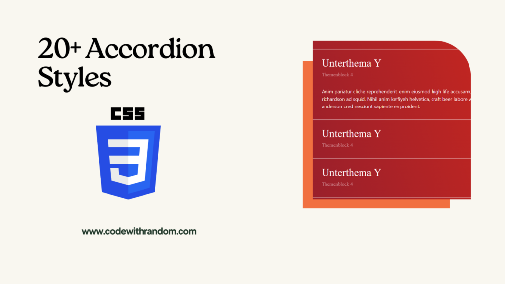 20+ Bootstrap Accordions Style - CodeWithRandom