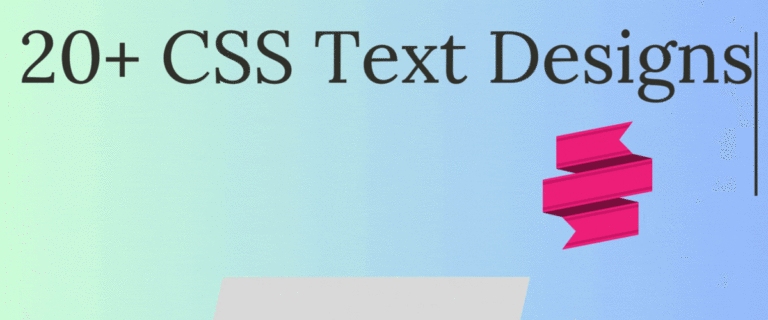 20+ CSS Text Design - CodeWithRandom