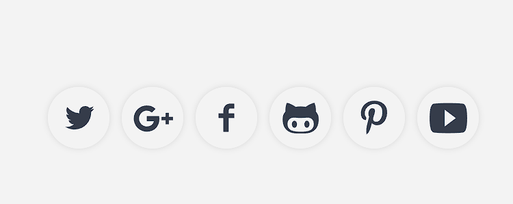 15+ Social Media Icon Styles in CSS