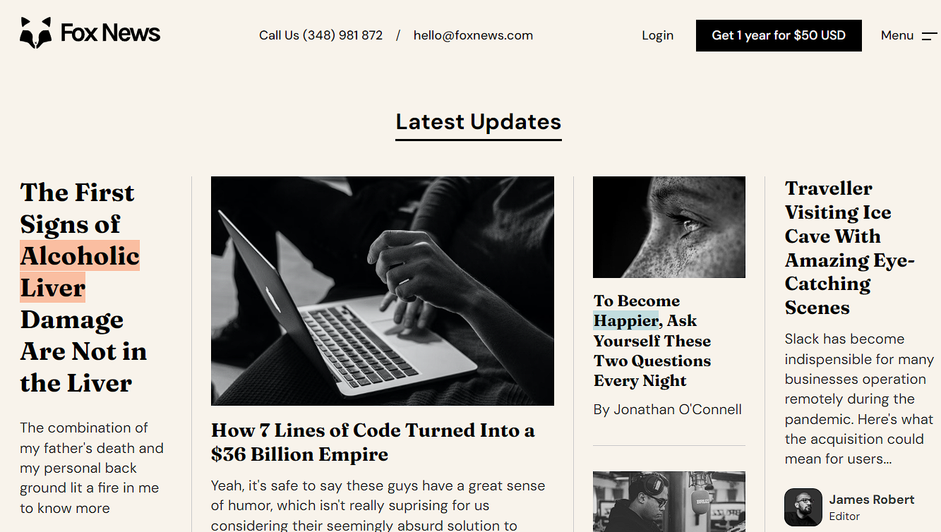 15+ CSS Magazine Layouts - CodeWithRandom