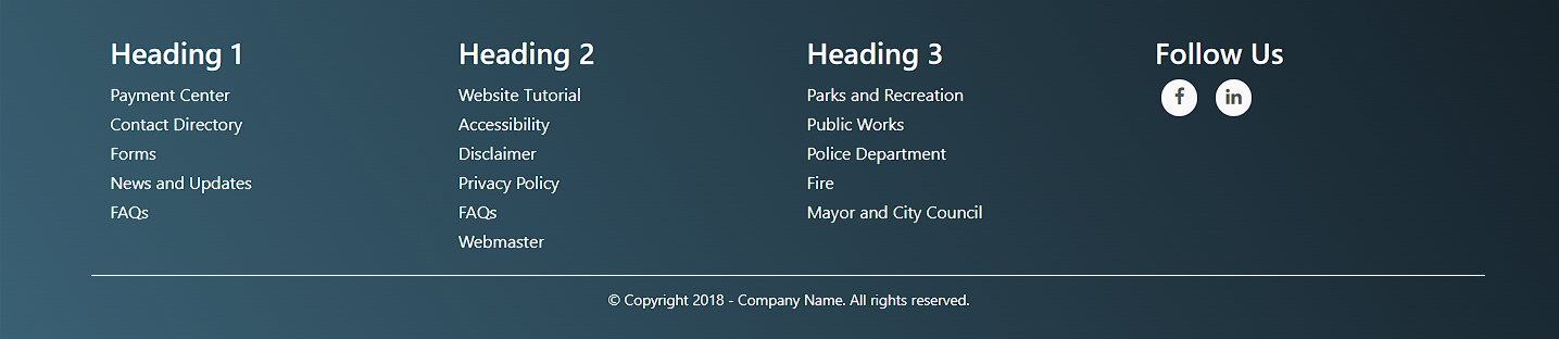 20+ CSS Footer Designs - CodeWithRandom